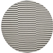 Safavieh Montauk 6' X 6' Round Hand Woven Cotton Rug in Ivory and Gray