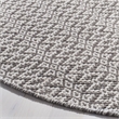 Safavieh Montauk 6' X 6' Round Hand Woven Cotton Rug in Ivory and Gray