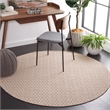 Safavieh Montauk 6' X 6' Round Hand Woven Cotton Rug
