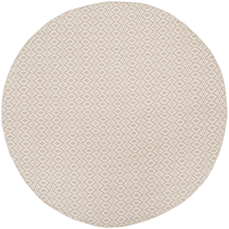 Safavieh Montauk 6' X 6' Round Hand Woven Cotton Rug
