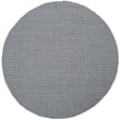Safavieh Montauk 6' X 6' Round Hand Woven Cotton Rug in Ivory and Navy