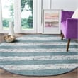 Safavieh Montauk 10' X 14' Hand Woven Cotton Rug in Ivory and Gray
