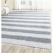 Safavieh Montauk 10' X 14' Hand Woven Cotton Rug in Ivory and Gray
