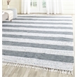 Safavieh Montauk 9' X 12' Hand Woven Cotton Rug in Ivory and Gray