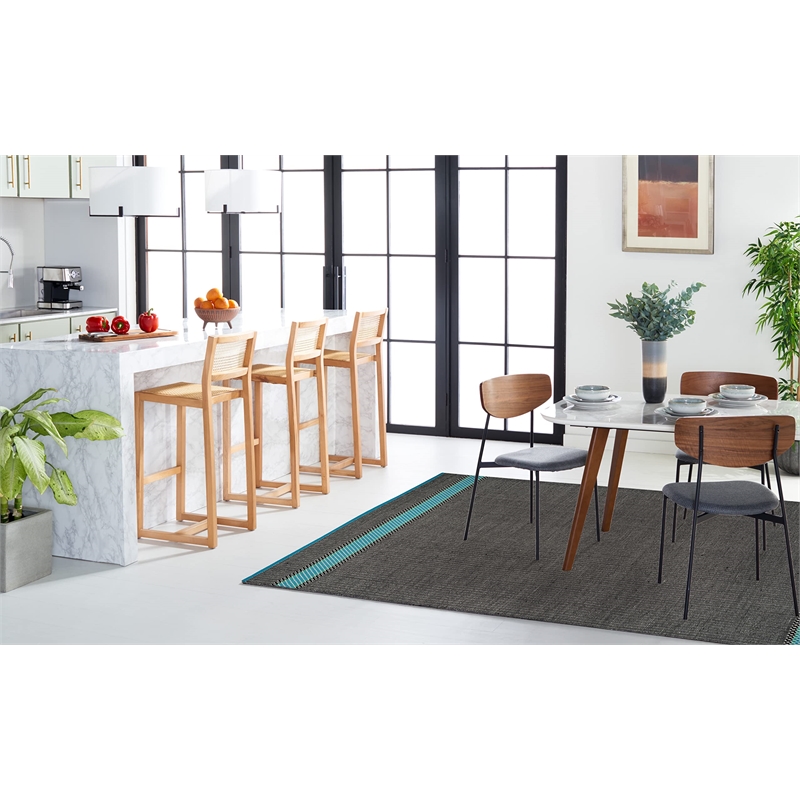 Safavieh Montauk 5' X 8' Hand Woven Cotton Rug in Turquoise