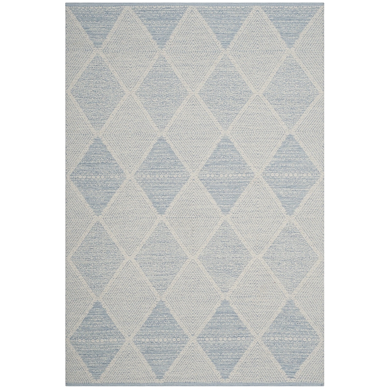 Safavieh Montauk 4' X 6' Hand Woven Cotton Rug in Light Blue