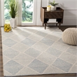 Safavieh Montauk 6' X 6' Square Hand Woven Cotton Rug in Light Blue