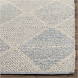 Safavieh Montauk 6' X 6' Square Hand Woven Cotton Rug in Light Blue