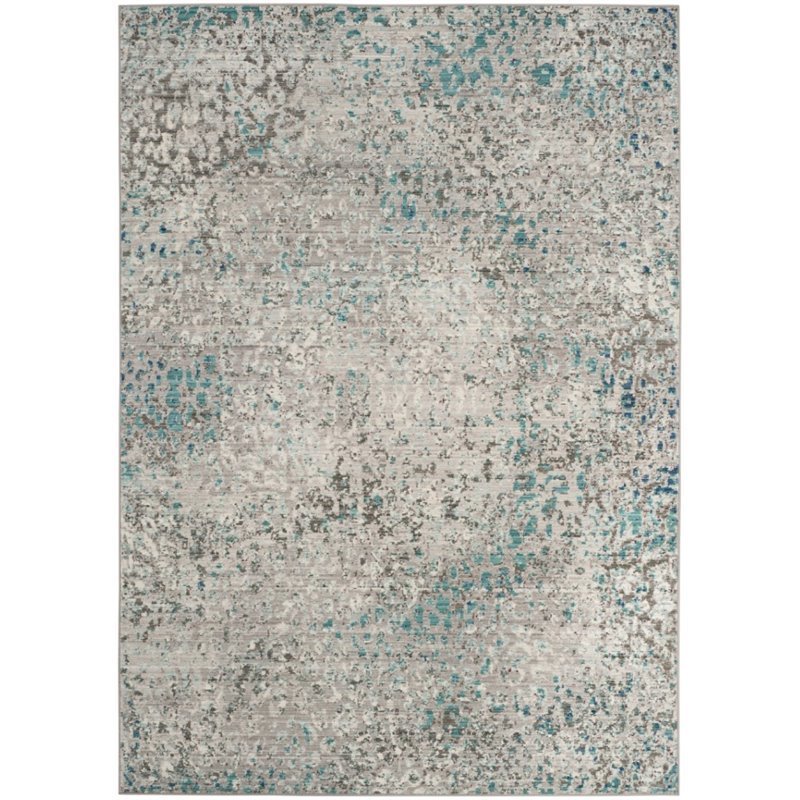 Safavieh Mystique 5' X 8' Rug in Gray and Light Blue