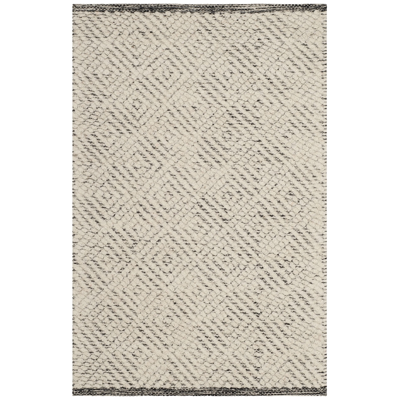 Safavieh Natura 2' X 3' Hand Tufted Rug in Ivory and Light Gray