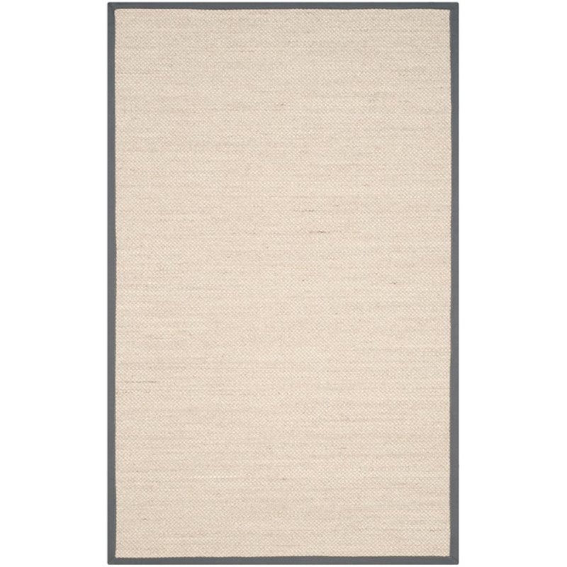 Safavieh Natural Fiber 10' X 14' Sisal Rug in Marble and Dark Gray