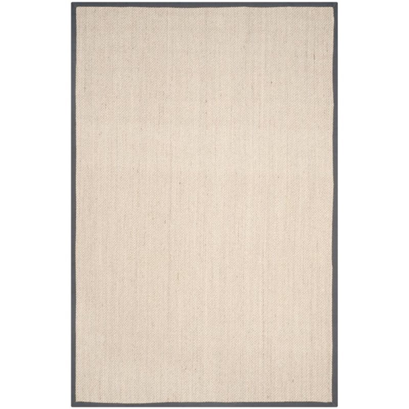Safavieh Natural Fiber 10' X 14' Sisal Rug in Marble and Dark Gray