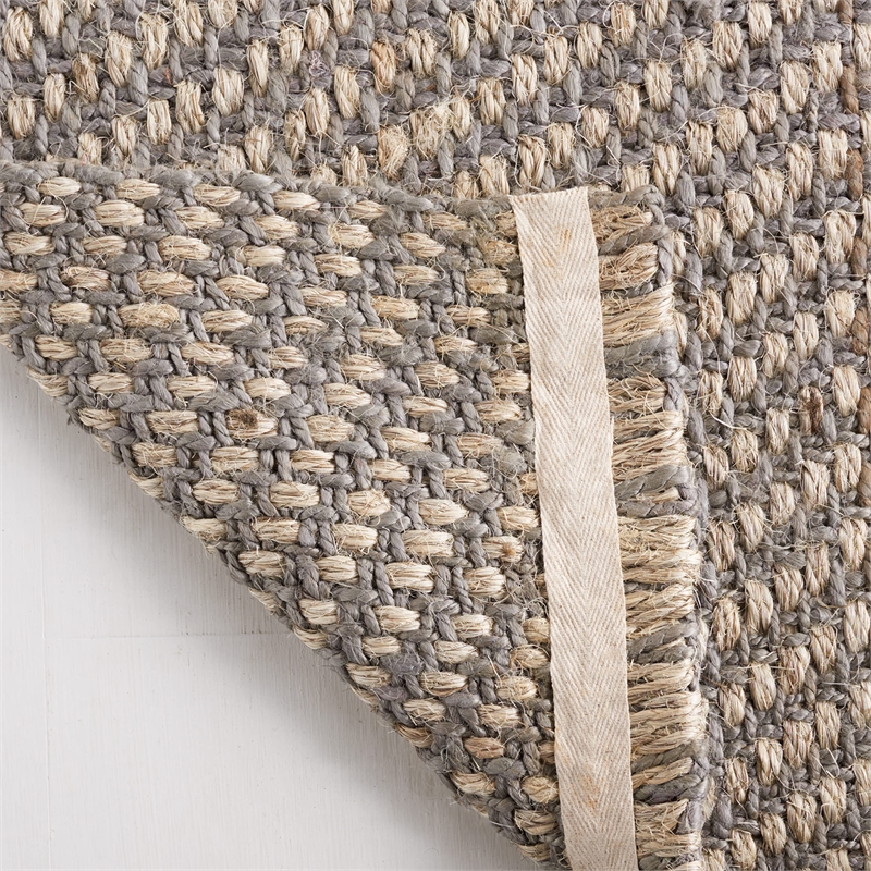 Safavieh Natural Fiber 9' X 12' Rug in Natural and Gray