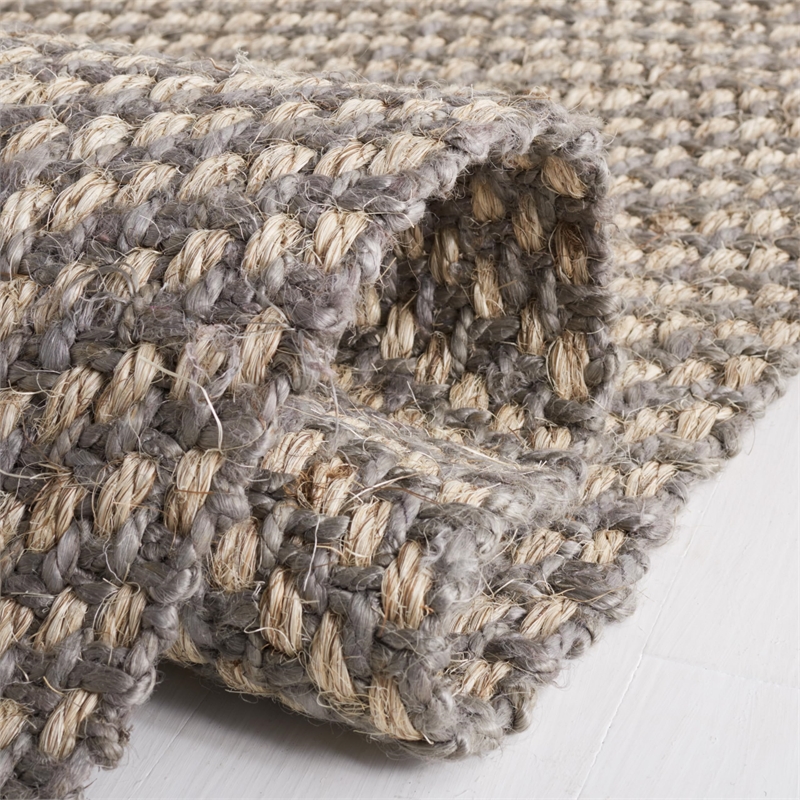 Safavieh Natural Fiber 9' X 12' Rug in Natural and Gray
