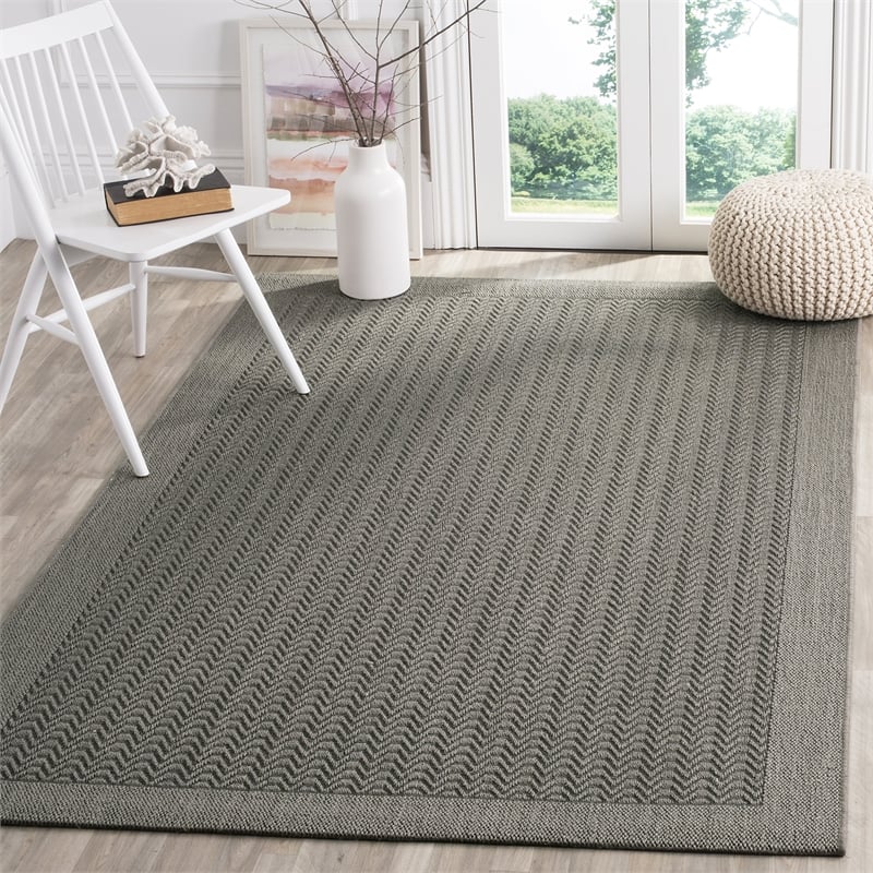 Safavieh Palm Beach 3' X 5' Sisal and Jute Rug in Ash