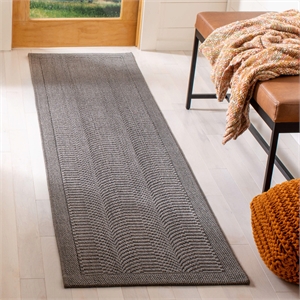 Safavieh Palm Beach 2' X 8' Sisal and Jute Rug in Ash