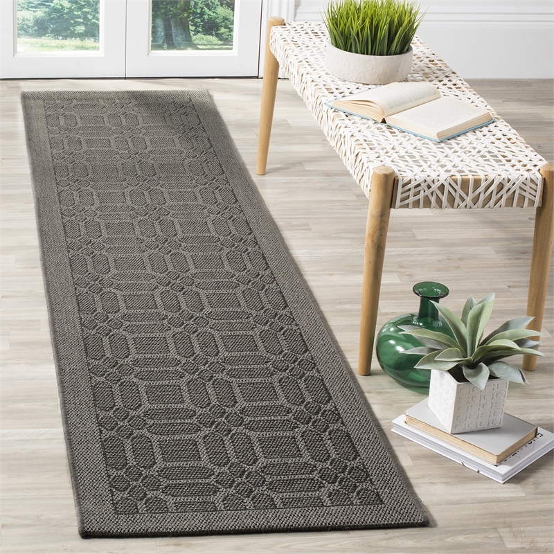 Safavieh Palm Beach 2' X 8' Sisal and Jute Rug in Ash