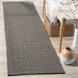Safavieh Palm Beach 2' X 8' Sisal and Jute Rug in Ash