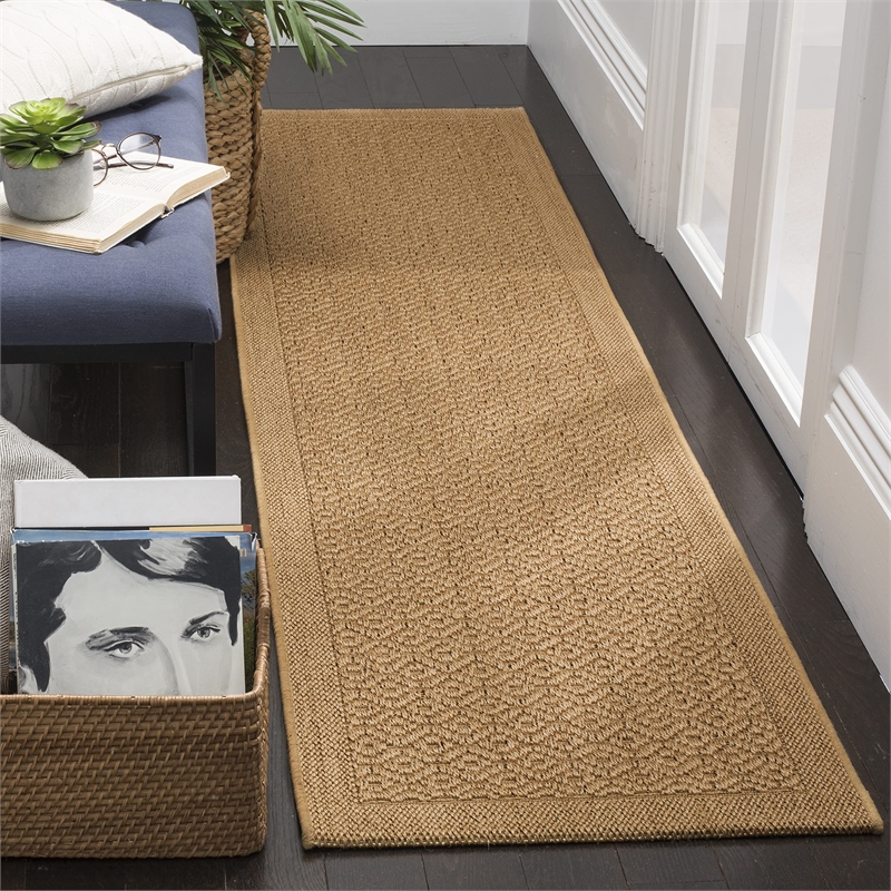 Safavieh Palm Beach 2' X 8' Sisal and Jute Rug in Maize