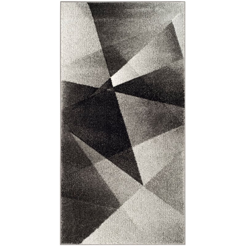 Safavieh Porcello 4' X 6' Rug in Light Gray and Charcoal