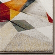 Safavieh Porcello 4' X 6' Rug in Light Gray and Orange