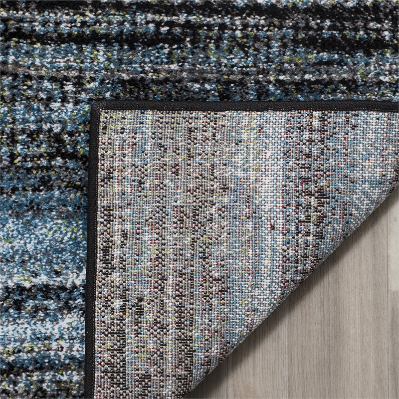 Safavieh Porcello 4' X 6' Rug in Charcoal and Blue