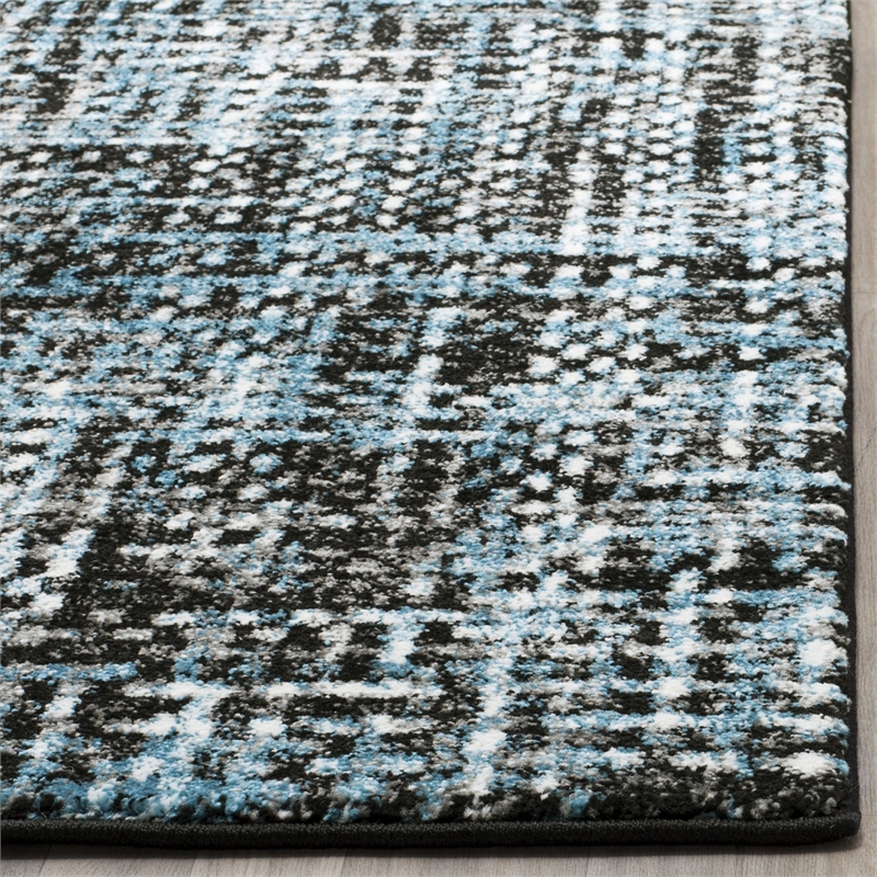 Safavieh Porcello 4' X 6' Rug in Charcoal and Blue