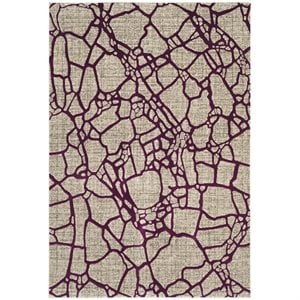 Safavieh Porcello 6' 7&quot X 6' 7&quot Square Rug in Light Gray and Purple