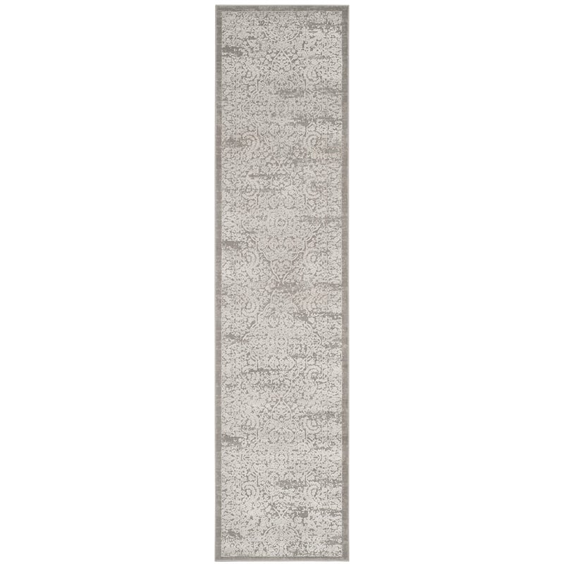 Safavieh Princeton 2' X 8' Rug in Gray and Beige