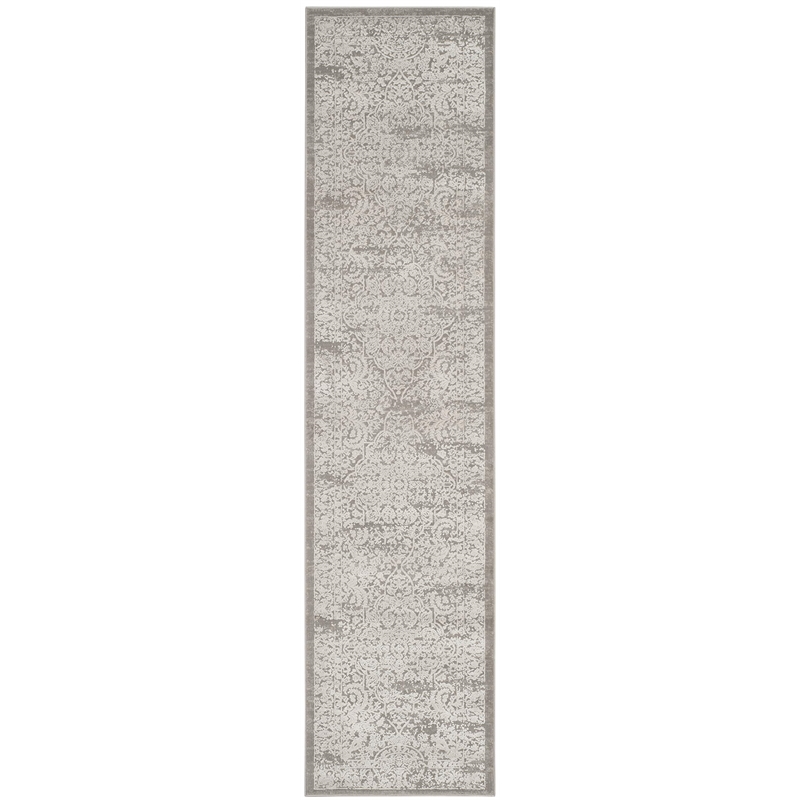 Safavieh Princeton 2' X 8' Rug in Silver and Anthracite