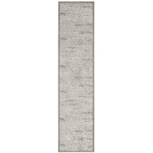 Safavieh Princeton 2' X 8' Rug in Silver and Anthracite