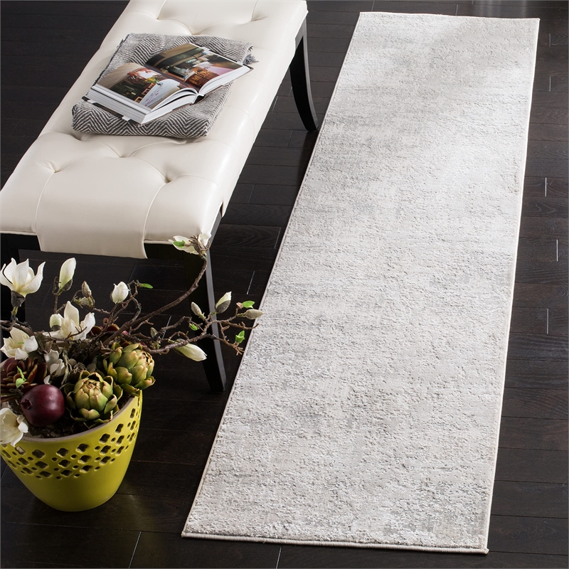 Safavieh Princeton 2' X 8' Rug in Beige and Gray