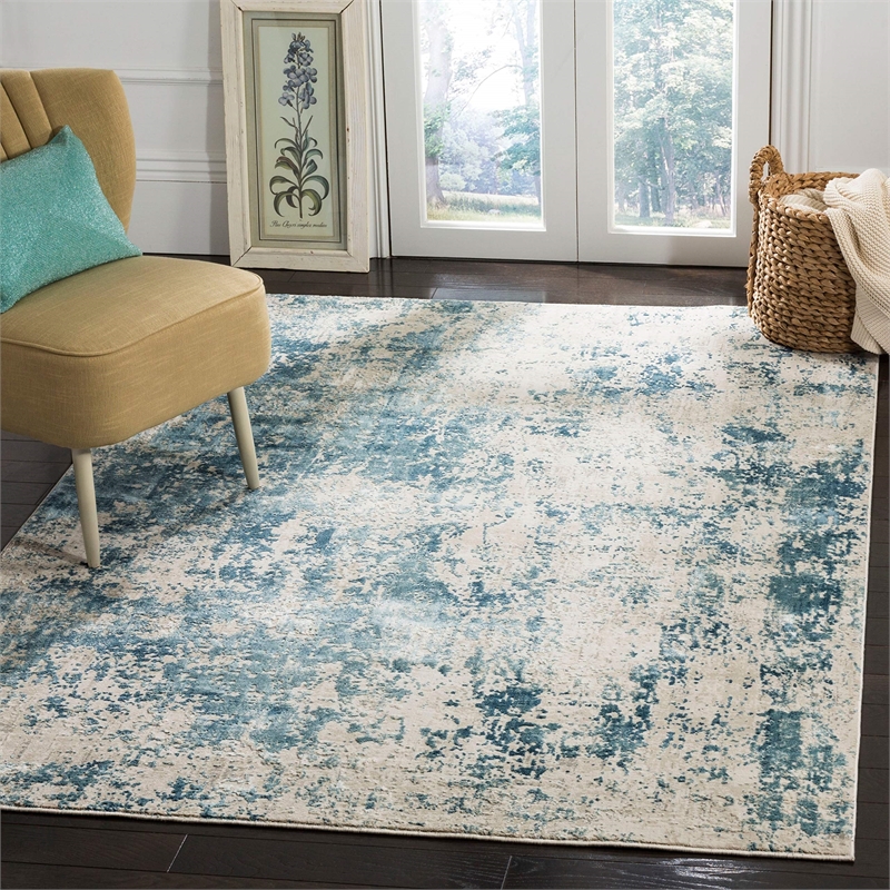 Safavieh Princeton 2' X 8' Rug in Beige and Cream