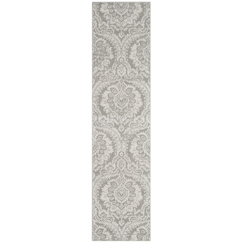 Safavieh Princeton 2' X 10' Rug in Gray and Beige