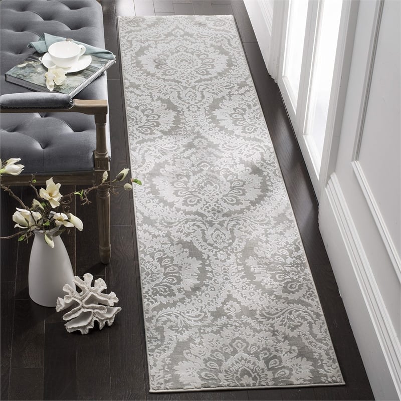 Safavieh Princeton 2' X 10' Rug in Gray and Beige