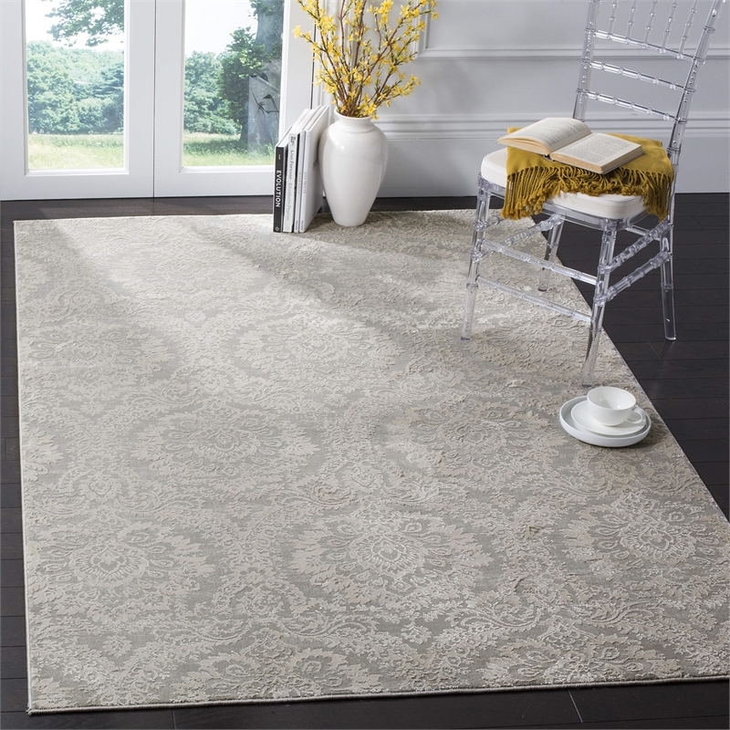 Safavieh Princeton 4' X 6' Rug in Gray and Beige