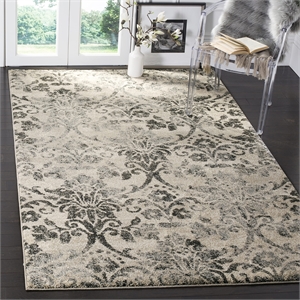 Safavieh Retro 3' X 5' Rug in Cream and Gray
