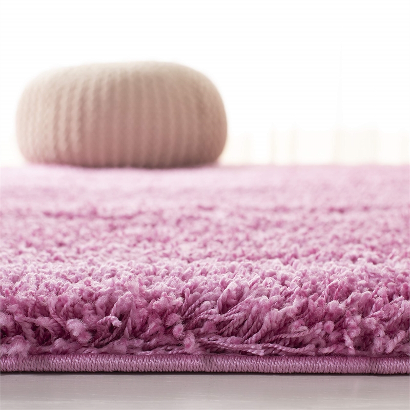 Safavieh California Shag 4' X 4' Round Rug in Pink