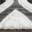 Safavieh Miami Shag 3' X 5' Rug in Ivory and Gray