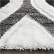 Safavieh Miami Shag 4' X 6' Rug in Ivory and Gray