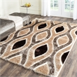 Safavieh Miami Shag 4' X 6' Rug in Beige and Brown