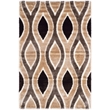 Safavieh Miami Shag 4' X 6' Rug in Beige and Brown