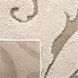 Safavieh Florida Shag 4' X 4' Square Rug in Cream and Beige