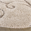 Safavieh Florida Shag 8' X 8' Round Rug in Cream and Beige