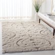 Safavieh Florida Shag 4' X 6' Rug in Cream and Beige