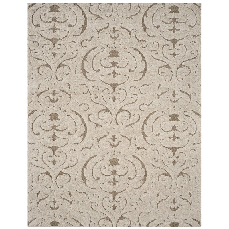 Safavieh Florida Shag 8' X 10' Rug in Cream and Beige