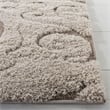 Safavieh Florida Shag 8' X 10' Rug in Cream and Beige