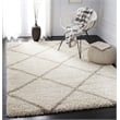 Safavieh Hudson Shag 3' X 5' Rug in Ivory and Beige