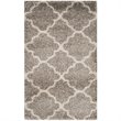 Safavieh Hudson Shag 9' X 9' Round Rug in Gray and Ivory