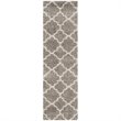 Safavieh Hudson Shag 9' X 9' Round Rug in Gray and Ivory